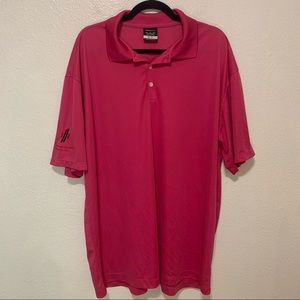 Nike Golf Dri-Fit pink polo Mens XXL 100% polyester